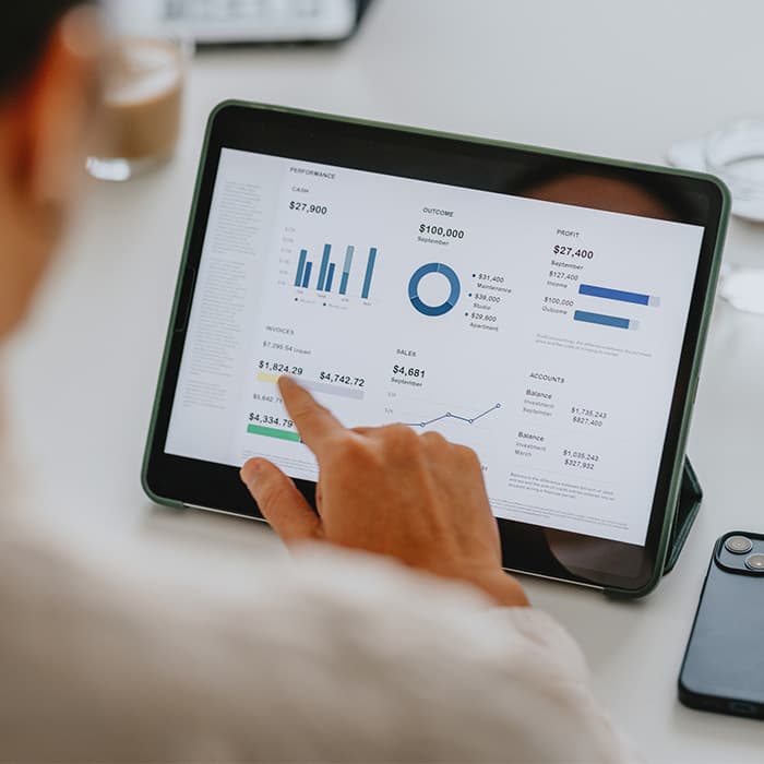 Widok na narzędzie analityczne 